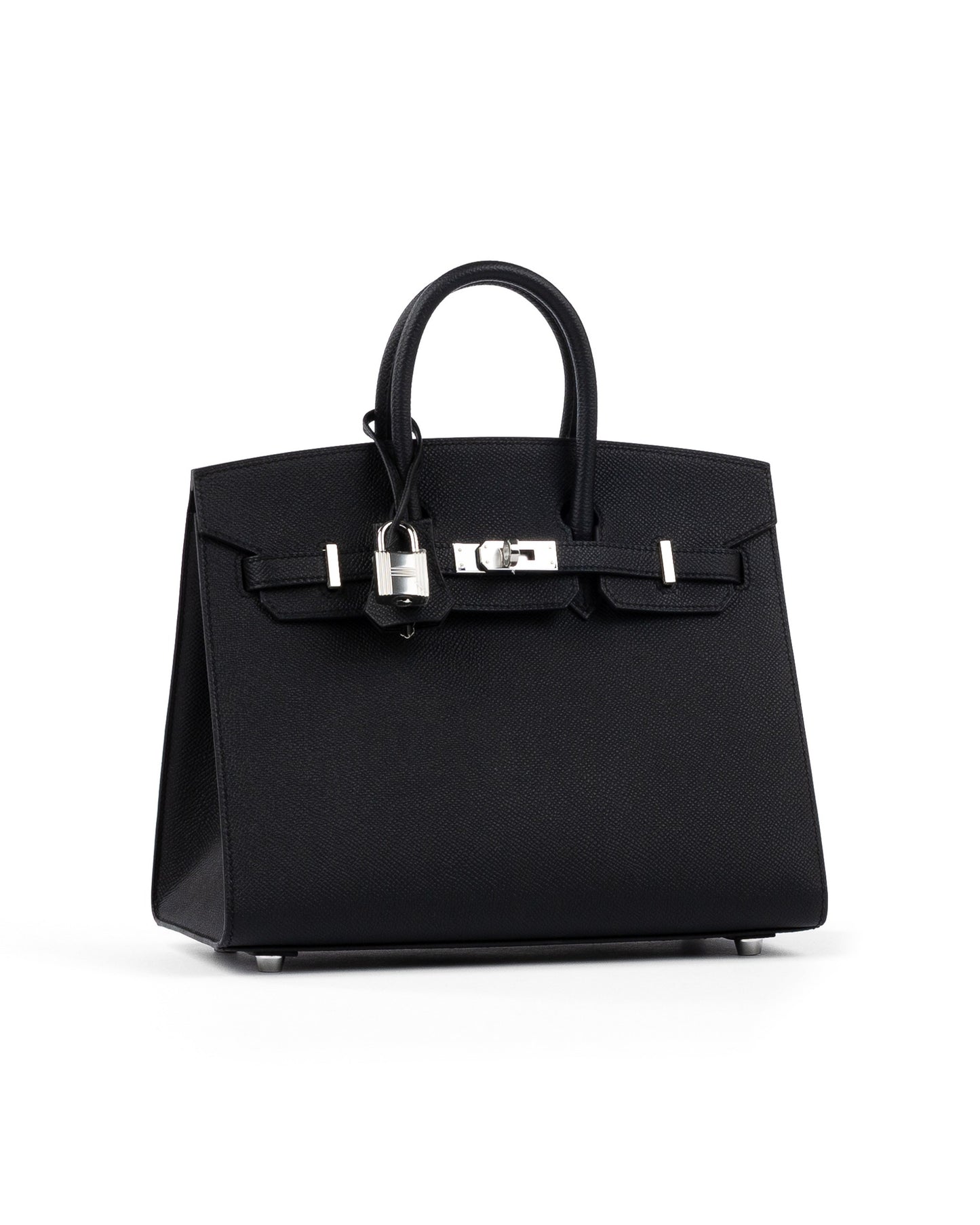 Birkin 25 Sellier Black in Epsom Leather with Palladium Hardware
