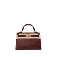Hermès Kelly 20 Sellier Havane Matte Alligator Leather with Gold Hardware