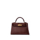 Hermès Kelly 20 Sellier Havane Matte Alligator Leather with Gold Hardware