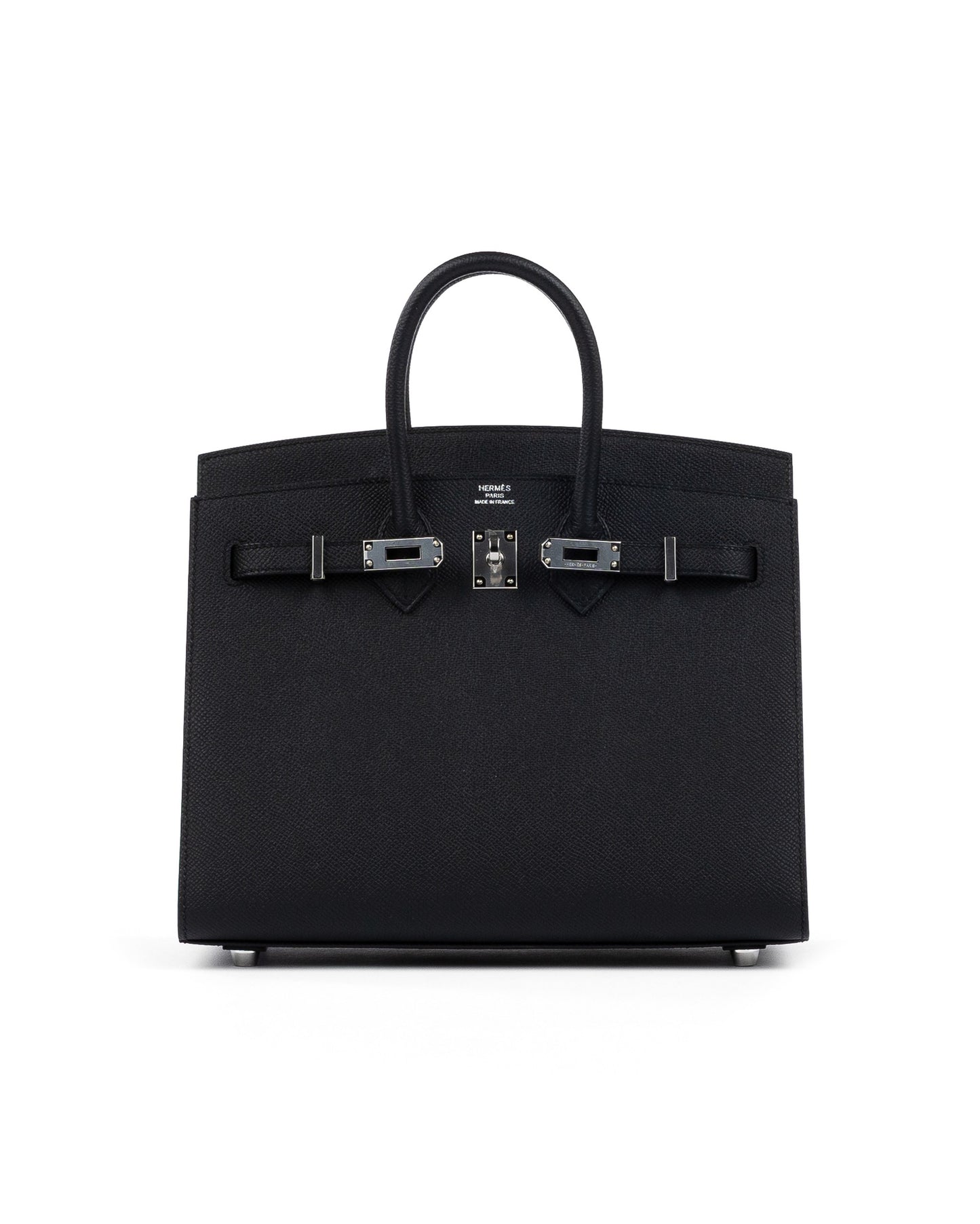 Birkin 25 Sellier Black in Epsom Leather with Palladium Hardware