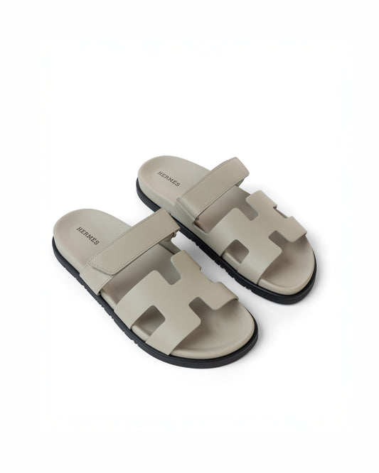 Chypre Sandals Femme Beige Esquisse in Calfskin Leather