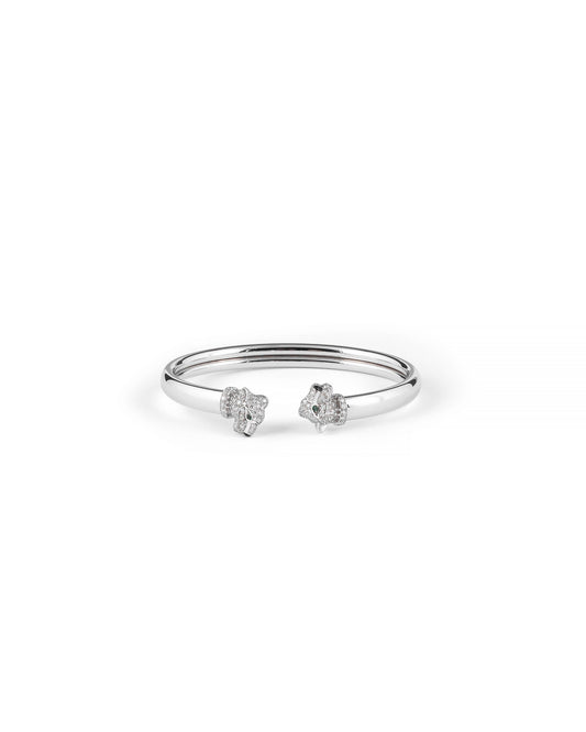 Cartier Panthère de Cartier Bracelet – White Gold, Emeralds, Onyx & Diamonds (Size 17)
