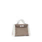 Kelly 20 Teddy in Gris Caillou and Etoupe Swift Palladium Hardware