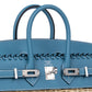 Hermès Birkin 25 Picnic Blue Jean in Swift & Osier Wicker with Palladium Hardware