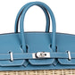Hermès Birkin 25 Picnic Blue Jean in Swift & Osier Wicker with Palladium Hardware