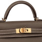 Hermès Kelly 20 Sellier Etoupe in Epsom Leather with Gold Hardware