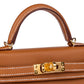 Hermès Kelly 20 Sellier Gold in Epsom Leather with Gold Hardware
