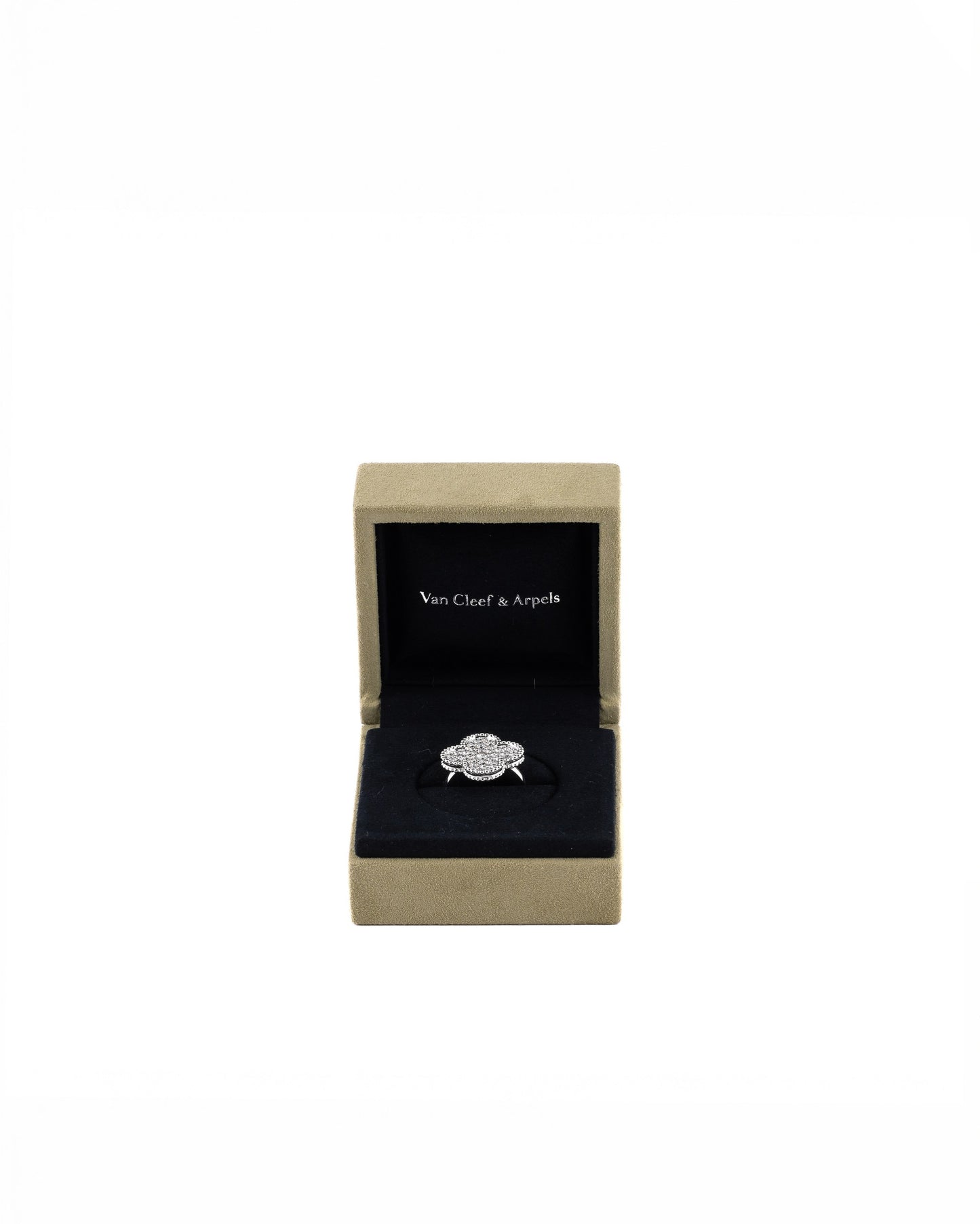 Van Cleef & Arpels Magic Alhambra Ring White Gold Diamond size 54