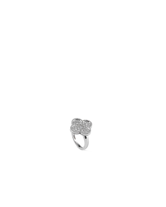 Van Cleef & Arpels Magic Alhambra Ring White Gold Diamond size 54