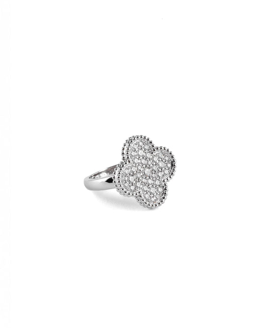 Van Cleef & Arpels Magic Alhambra Ring White Gold Diamond size 54