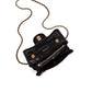 Chanel Small Flap Bag in Black Mesh with Gold-Tone Metal Charms