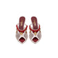 Chanel Mules in Ivory Mesh, Cotton, Resin &amp; Metal