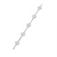 Van Cleef & Arpels 18k White Mop 5 Motifs Vintage Alhambra Bracelet