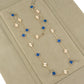 Van Cleef & Arpels Diamond and Guilloche Blue Agate Alhambra Necklace