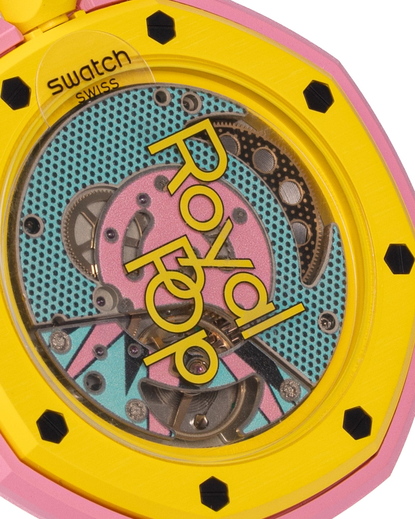 Swatch x Audemars Piguet Royal Pop Otg Roz Watch Pink/Yellow with Chrono