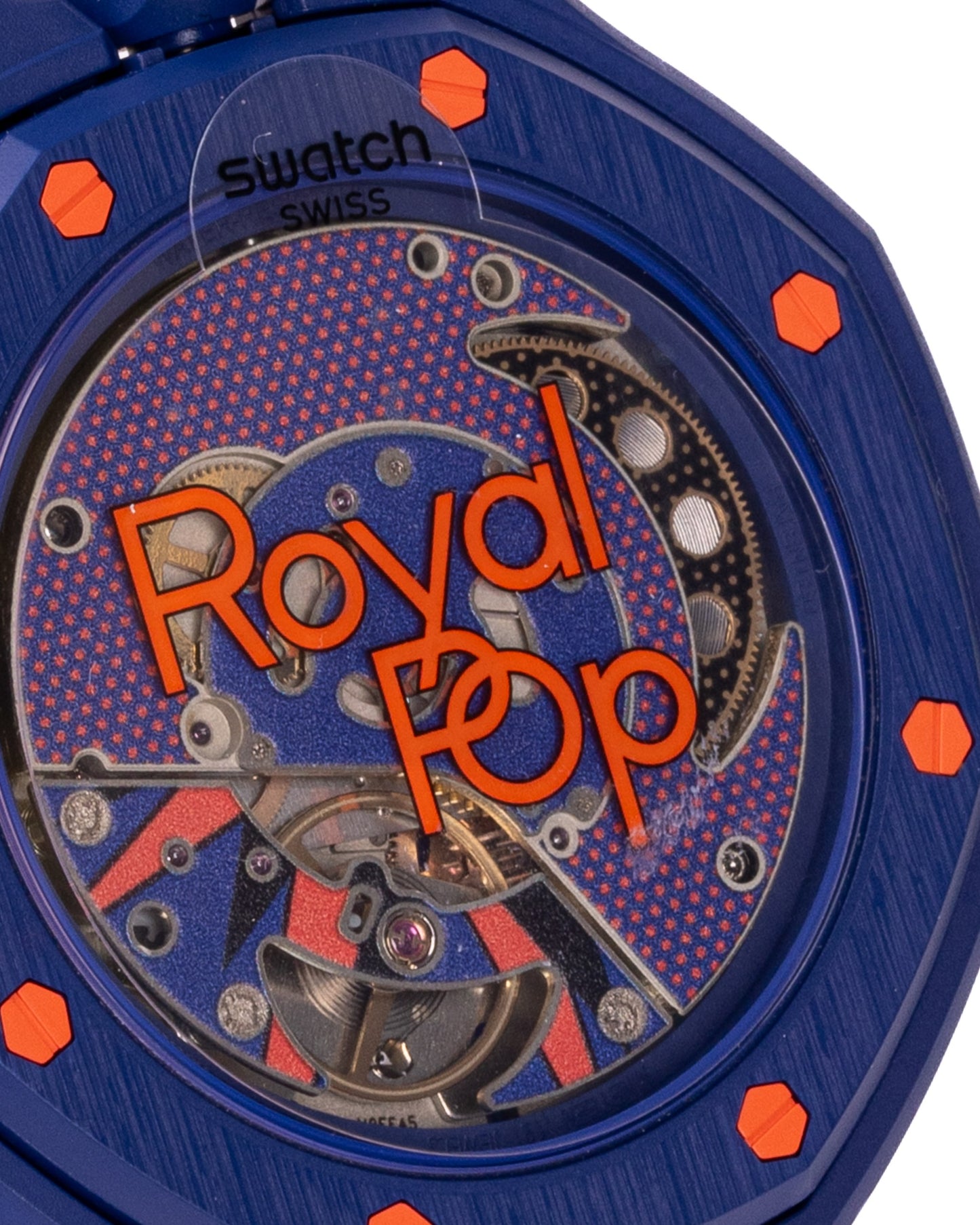 Swatch x Audemars Piguet Royal Pop Orenji Hachi Watch Blue/Red