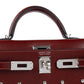 Kelly 20 Clouté in Rouge H Box Leather with Palladium Hardware