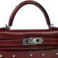 Kelly 20 Clouté in Rouge H Box Leather with Palladium Hardware