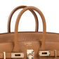 Birkin 25 HSS Caramel with Rose Mexico Interior in Chèvre Leather with Light Gold Hardware