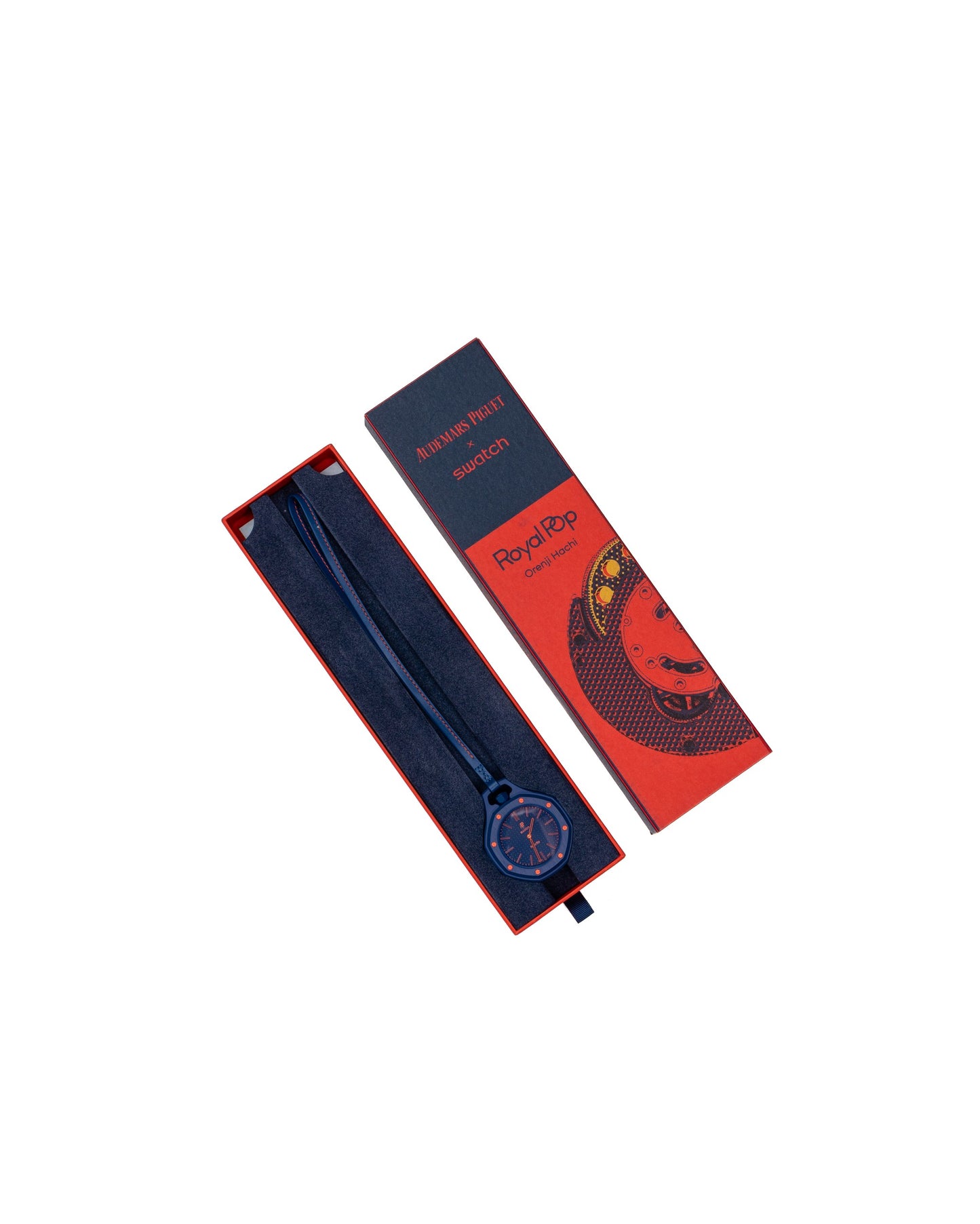 Swatch x Audemars Piguet Royal Pop Orenji Hachi Watch Blue/Red
