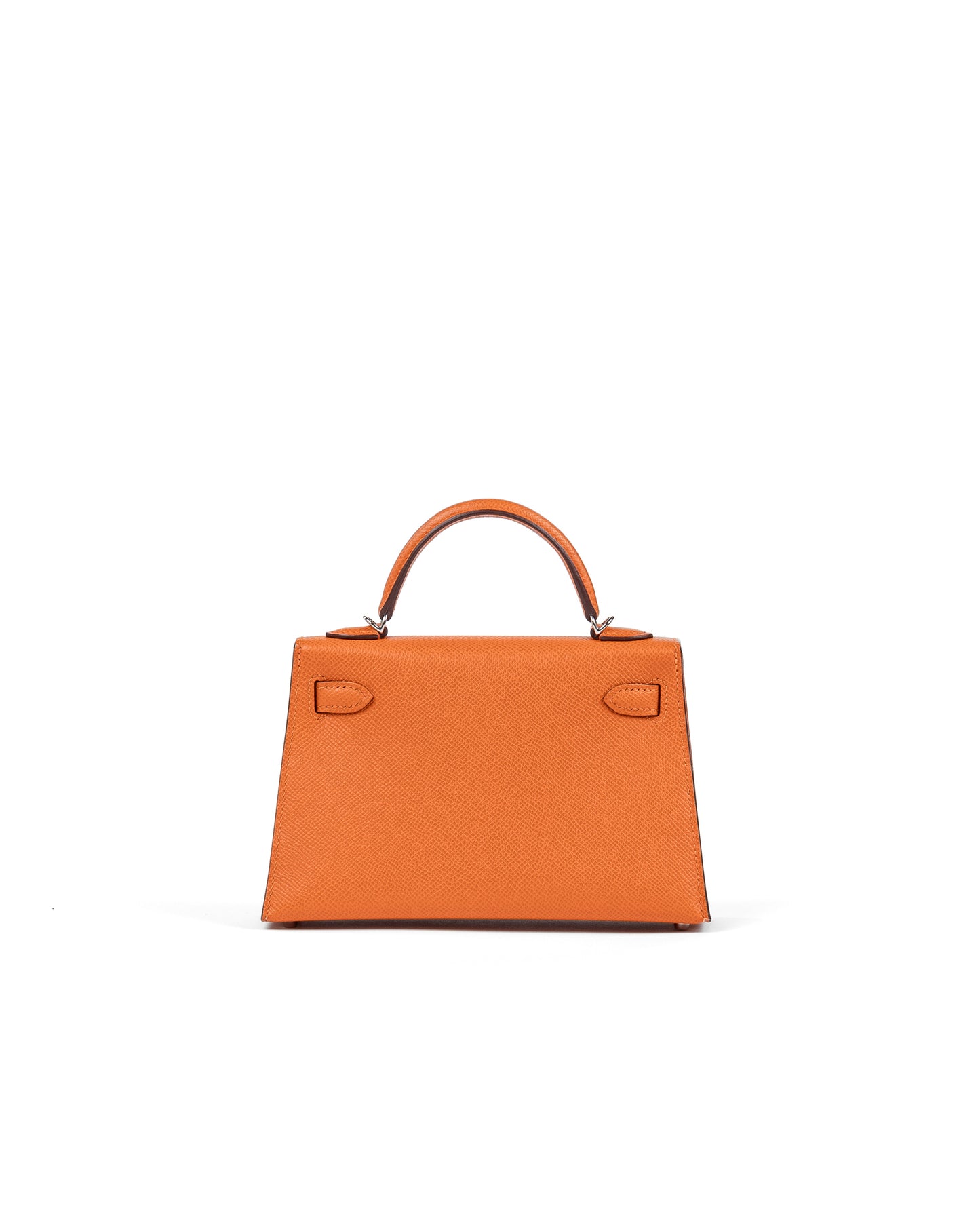 Hermès Kelly 20 in Orange Epsom Leather with Palladium Hardware