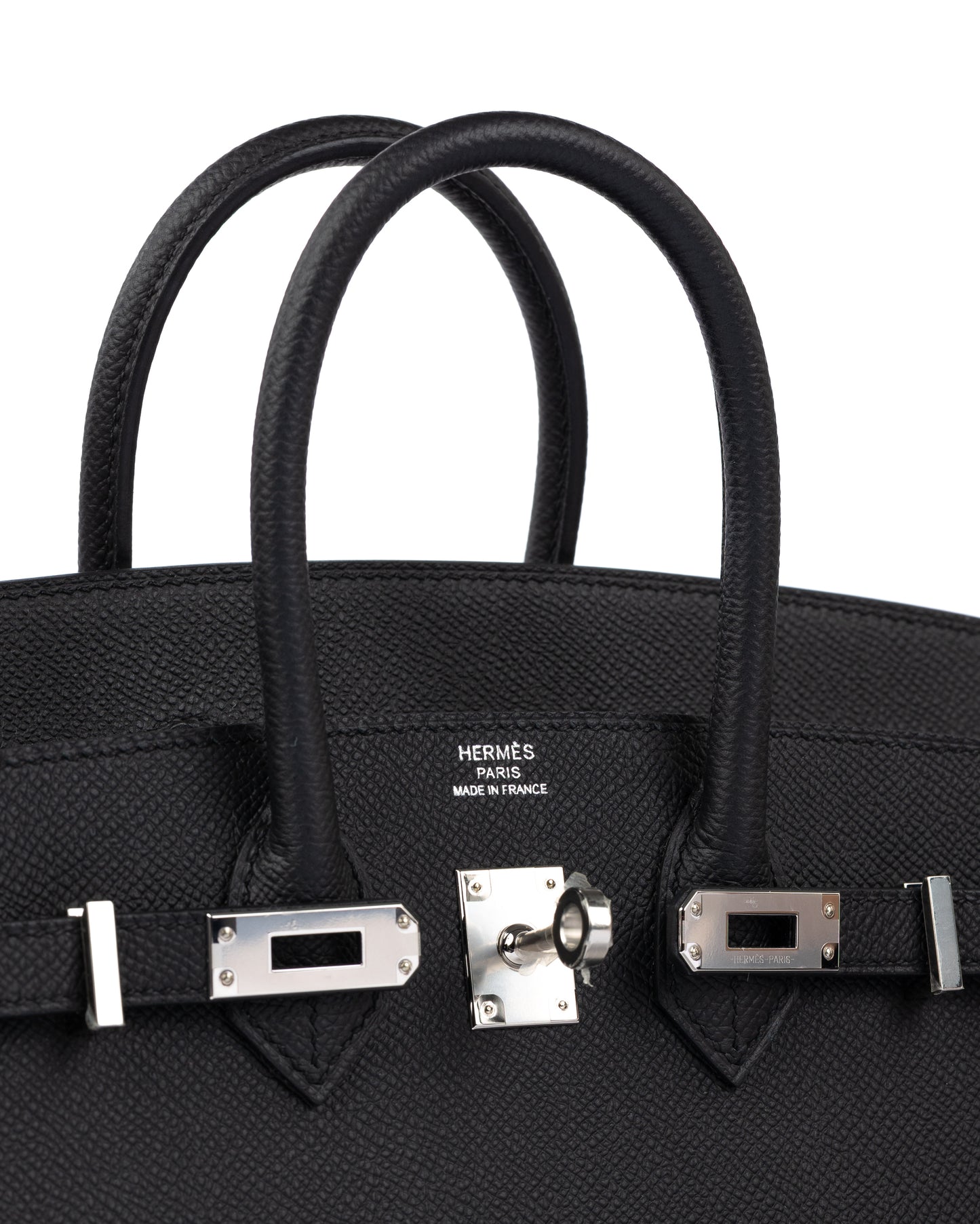 Birkin 25 Sellier Black in Epsom Leather with Palladium Hardware