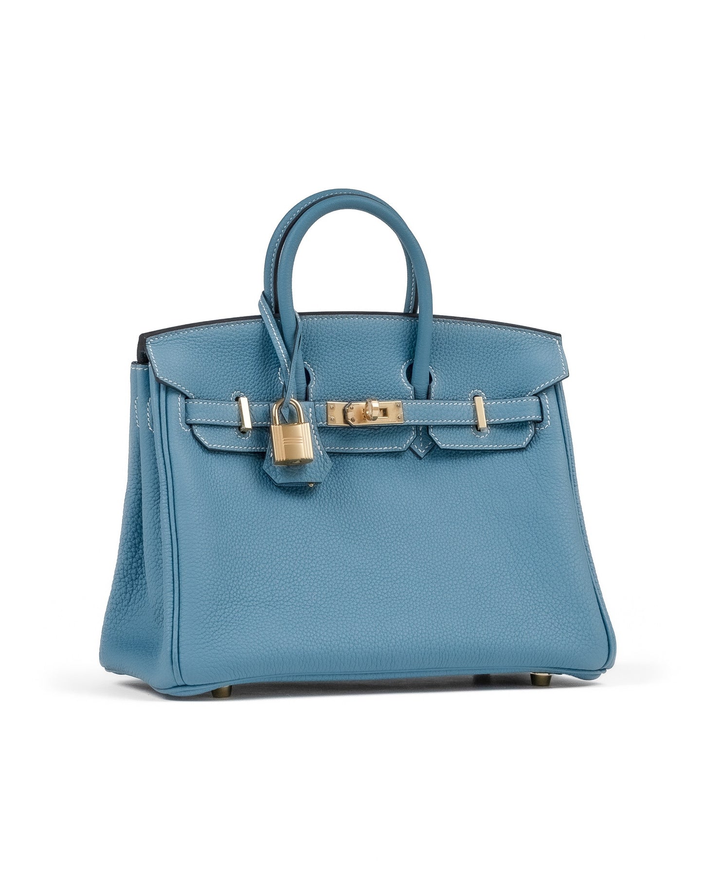 Birkin 25 Blue Jean in Togo Leather with Gold Hardware