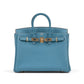 Birkin 25 Blue Jean in Togo Leather with Gold Hardware