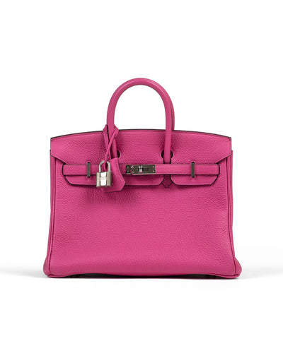 Birkin 25 Magnolia Togo with Palladium Hardware