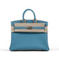 Birkin 25 Blue Jean in Togo Leather with Palladium Hardware