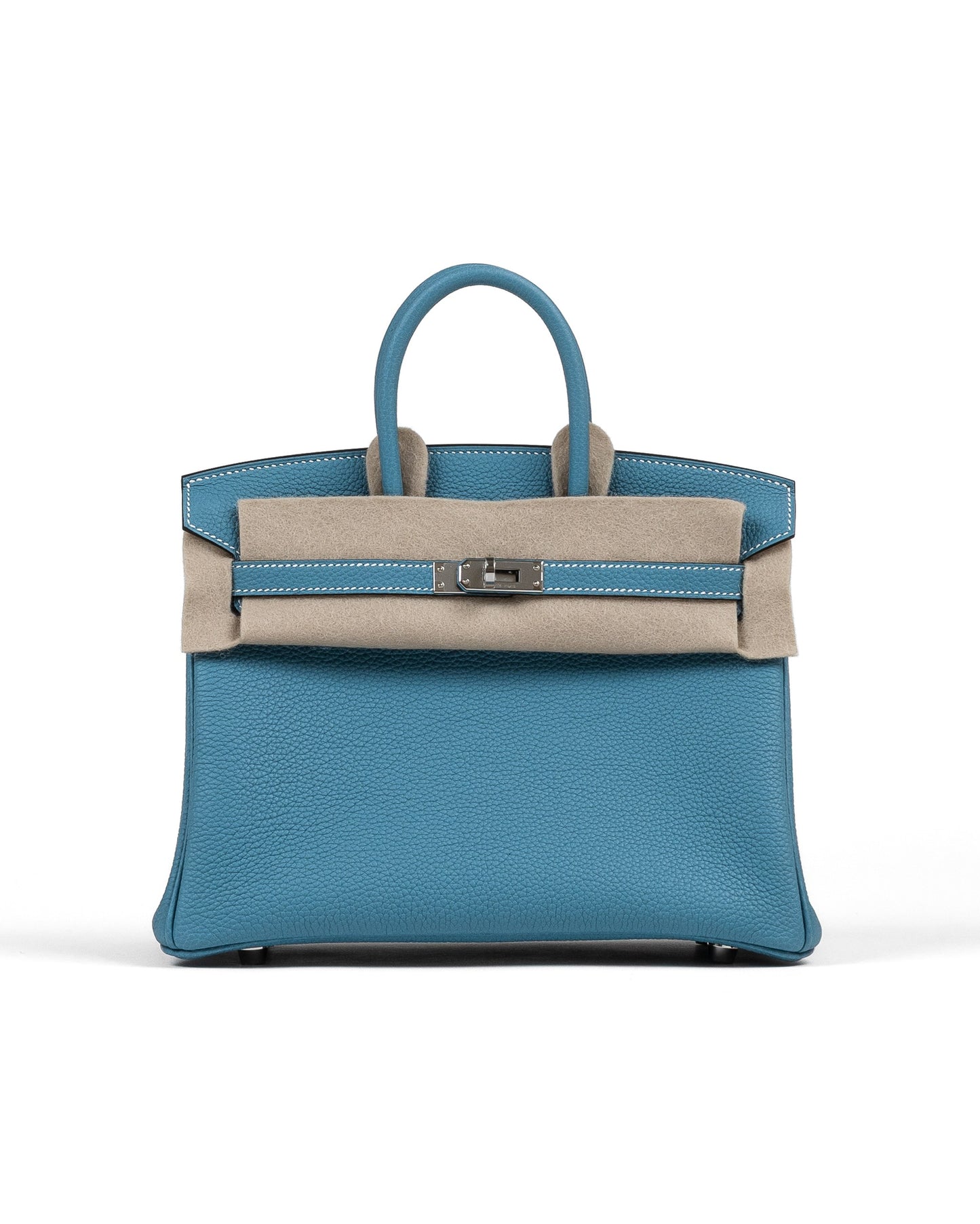 Birkin 25 Blue Jean in Togo Leather with Palladium Hardware