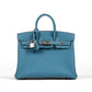 Birkin 25 Blue Jean in Togo Leather with Palladium Hardware