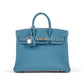 Birkin 25 Blue Jean in Togo Leather with Palladium Hardware