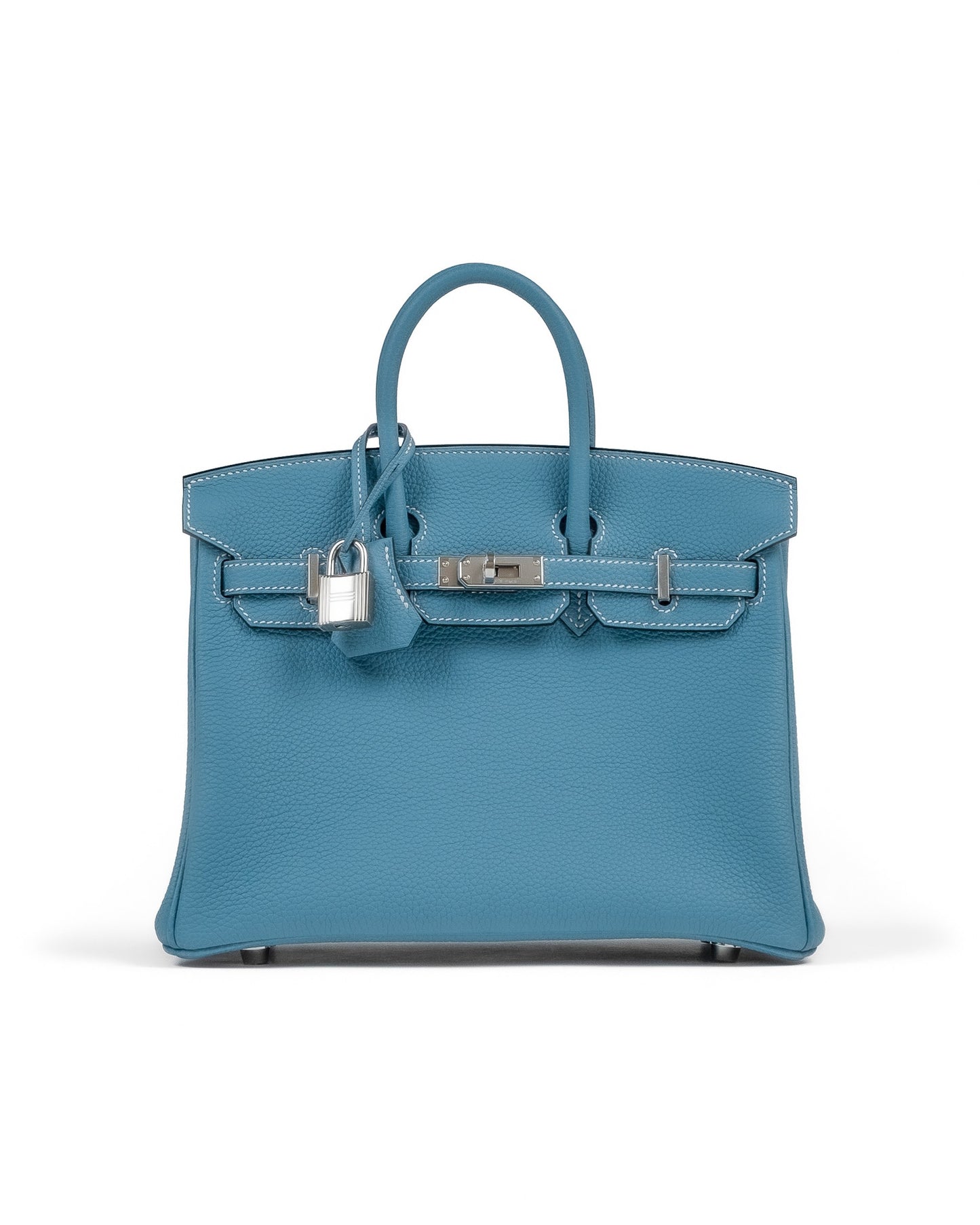 Birkin 25 Blue Jean in Togo Leather with Palladium Hardware