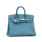 Birkin 25 Blue Jean in Togo Leather with Palladium Hardware