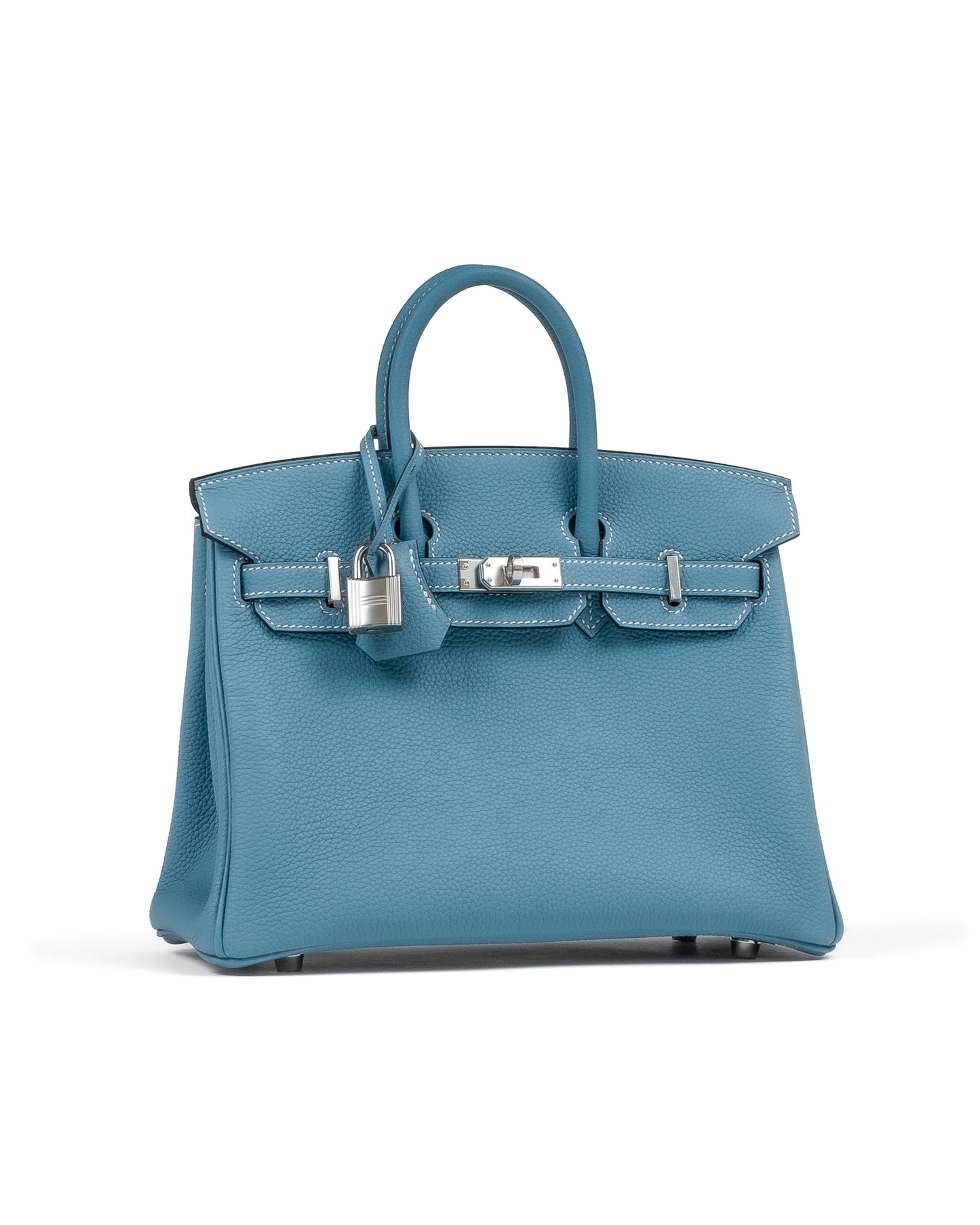 Birkin 25 Blue Jean in Togo Leather with Palladium Hardware