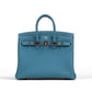 Birkin 25 Blue Jean in Togo Leather with Palladium Hardware