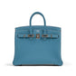 Birkin 25 Blue Jean in Togo Leather with Palladium Hardware