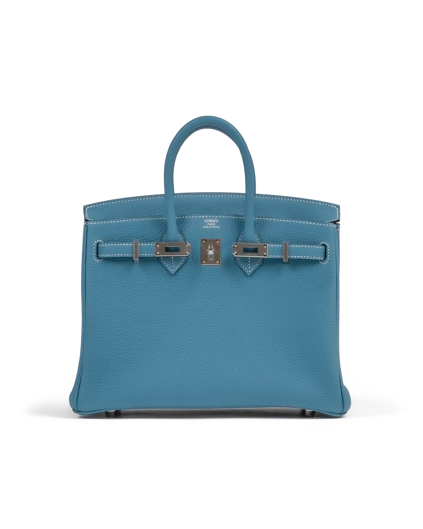 Birkin 25 Blue Jean in Togo Leather with Palladium Hardware
