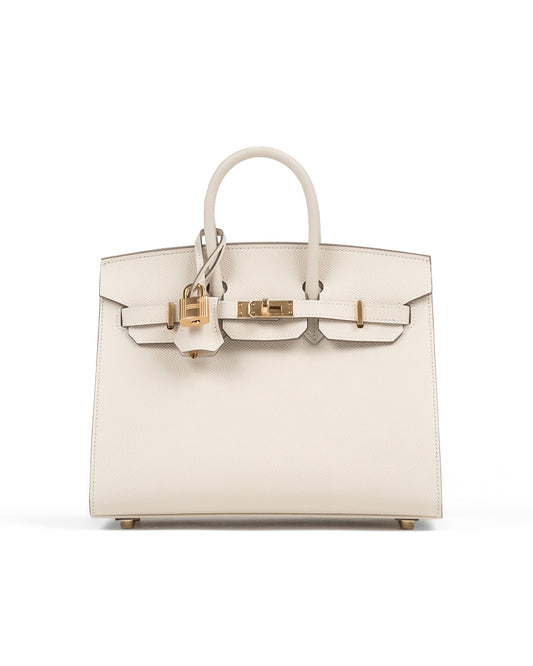 Birkin 25 Craie in Epsom Leather with Gold Hardware