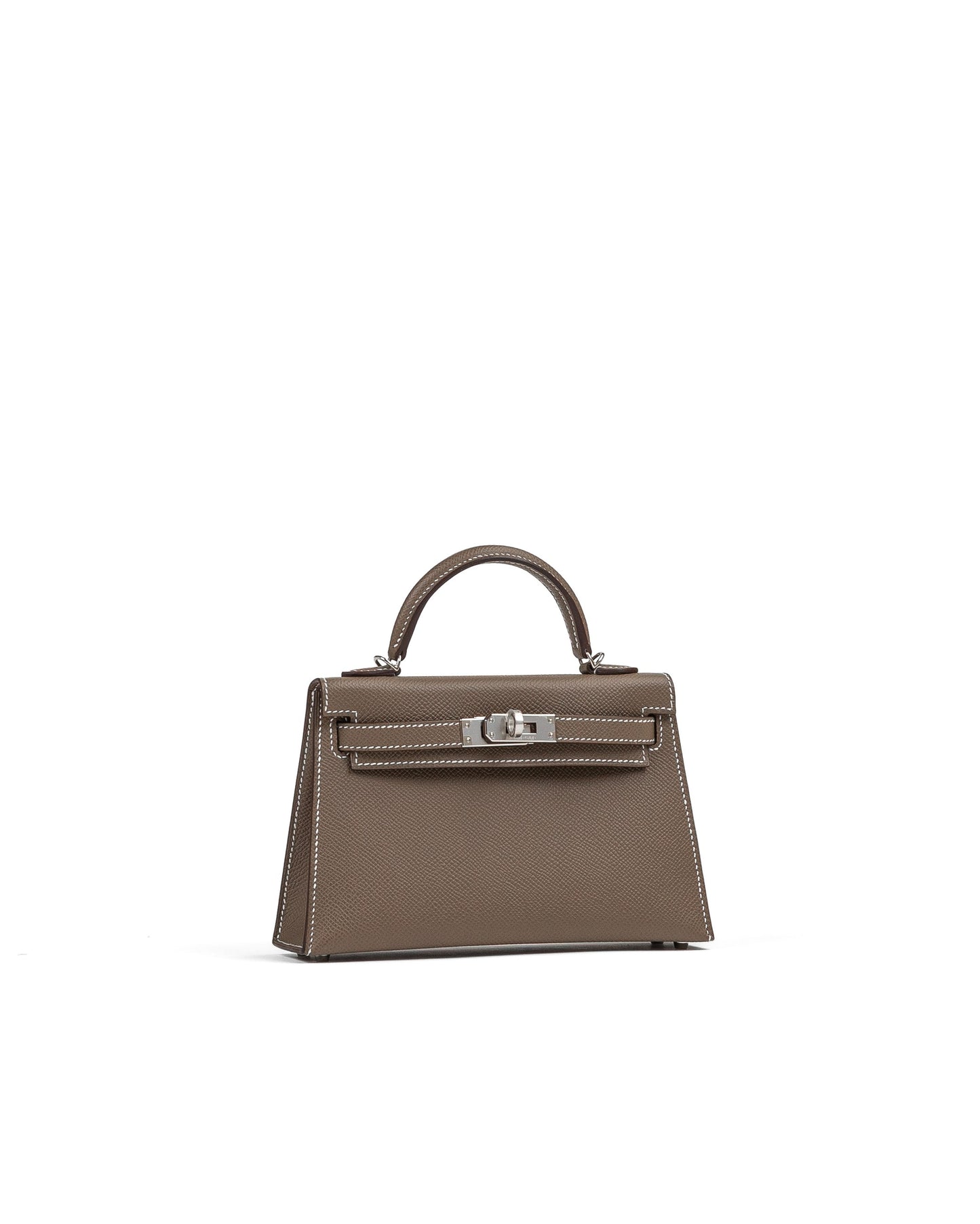 Kelly 20 Sellier in Etoupe Epsom Leather with Palladium Hardware