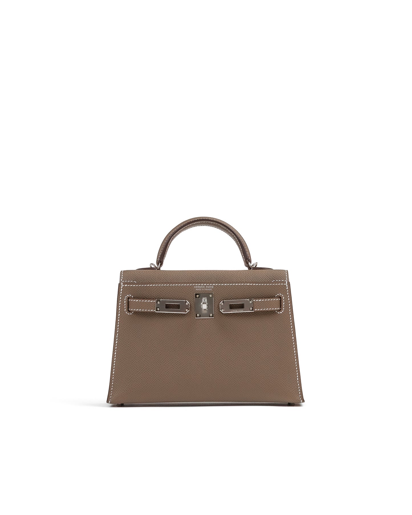 Kelly 20 Sellier in Etoupe Epsom Leather with Palladium Hardware
