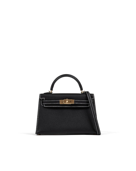 Kelly 20 Sellier HSS in Black Epsom with Nata Interior & Gold Hardware