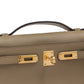 Kelly Pochette in Beige Marfa Swift Leather with Gold Hardware