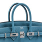 Birkin 25 Blue Jean in Togo Leather with Palladium Hardware