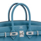 Birkin 25 Blue Jean in Togo Leather with Palladium Hardware