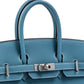 Birkin 25 Blue Jean in Togo Leather with Palladium Hardware