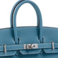 Birkin 25 Blue Jean in Togo Leather with Palladium Hardware
