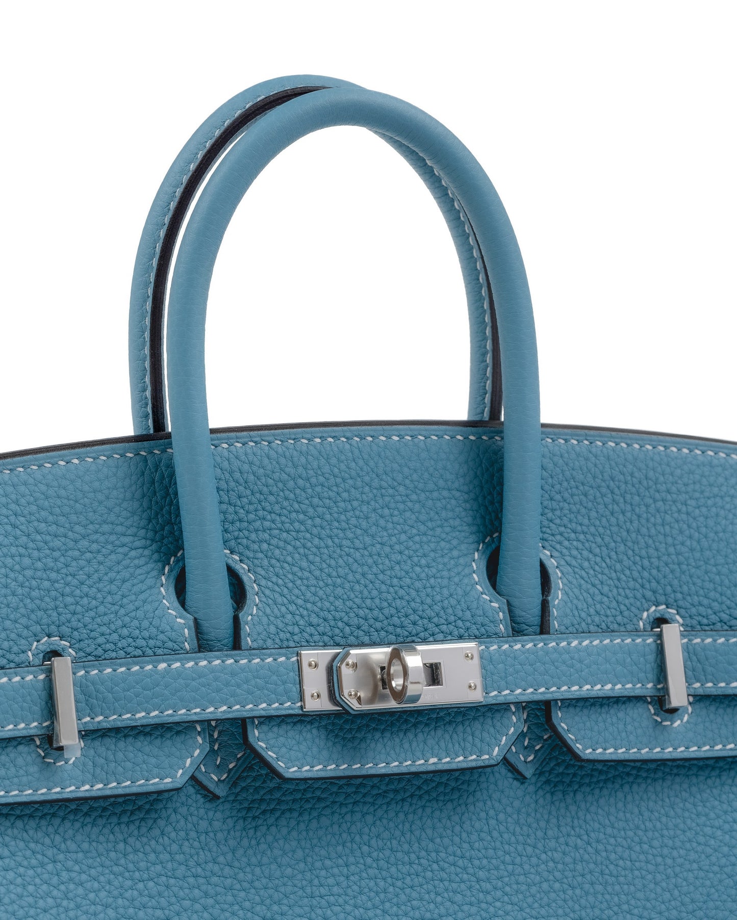 Birkin 25 Blue Jean in Togo Leather with Palladium Hardware