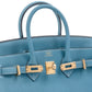 Birkin 25 Blue Jean in Togo Leather with Gold Hardware